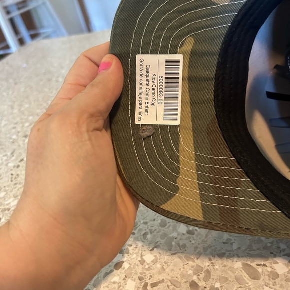 NWT CAT Kids Camo Bulldozer Hat - Picture 3 of 5